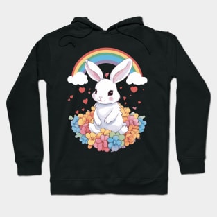 Rainbow Bunny Love Hoodie